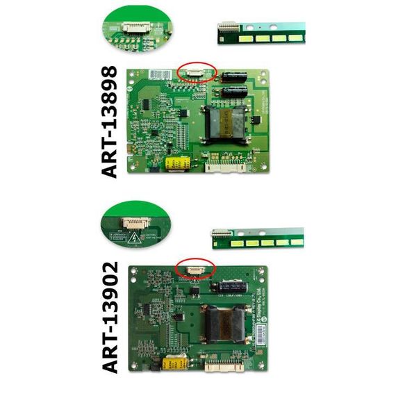 LED підсвітка TV 50" V13 ART3 Edge REV0.1 6920L-0001C 6916L1291A 6922L-0083A (вузький роз'єм) 1шт. | Зображення 2