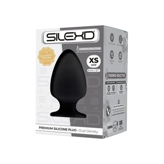Анальна пробка SilexD (Model 1 size XS) двошарова, силікон + Silexpan, діаметр 4,5 см | Зображення 1