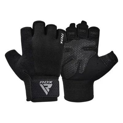 Перчатки для фитнеса RDX W1 Half Black Plus L (WGA-W1HB-L+) | Зображення 3