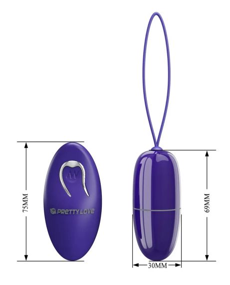 Віброяйце з пультом ду Pretty Love — Selkie Youth, BI-014865WL sexstyle | Зображення 7