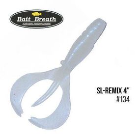 Силіконова приманка, Їстівний силікон Bait Breath SL-Remix 4" (7 шт.) (134   WHITE PEARL)
