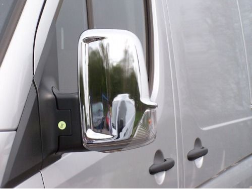 Накладки на дзеркала (2 шт) Хромований пластик для Mercedes Sprinter 2006-2018 рр | Зображення 1