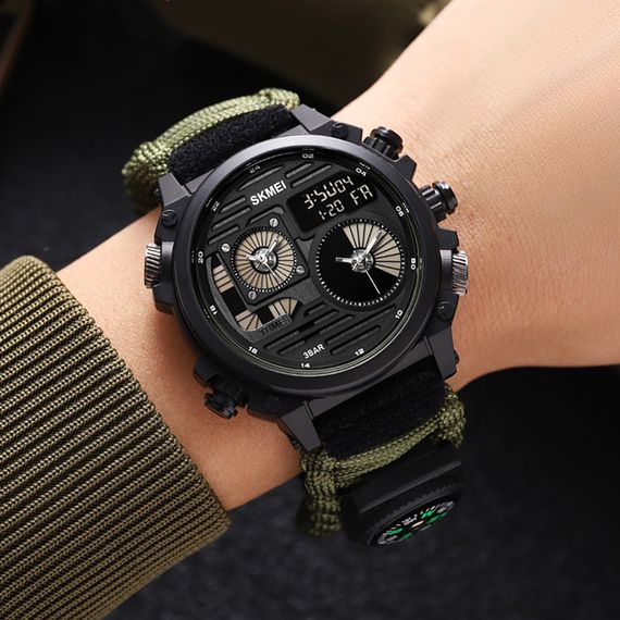 Чоловічий годинник Skmei 2202NCMGN Camo Green | Зображення 4
