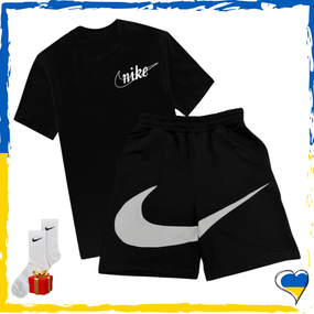 Набор шорты Nike Big Swoosh и футболка Nike. Комплект Найк Биг Свуш XS/S