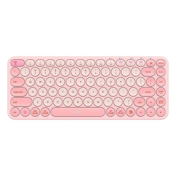 Бездротова клавіатура Baseus K01A Wireless Tri-Mode Keyboard (English Version) (B00955503) Baby Pink