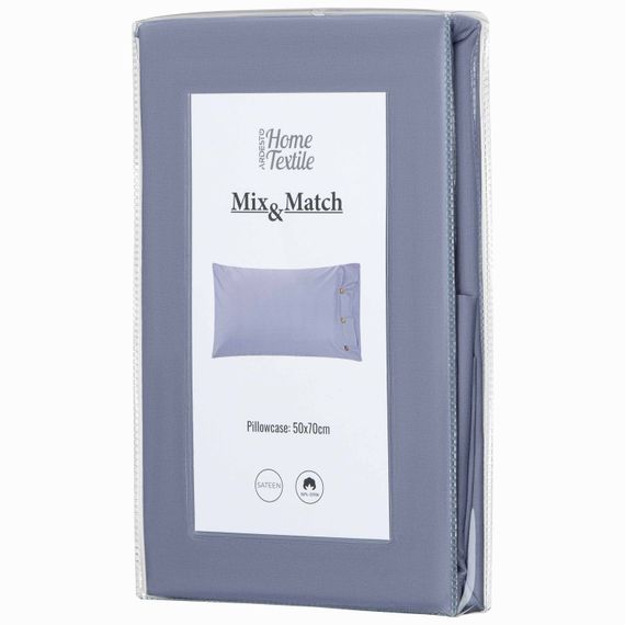 Наволочка Ardesto Mix&Match, 50х70см, 100% бавовна, сатин, туман (ART5070PCF) | Зображення 1