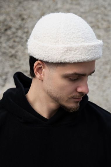 Хутряна кепка Докер Теді Without Dax Beige