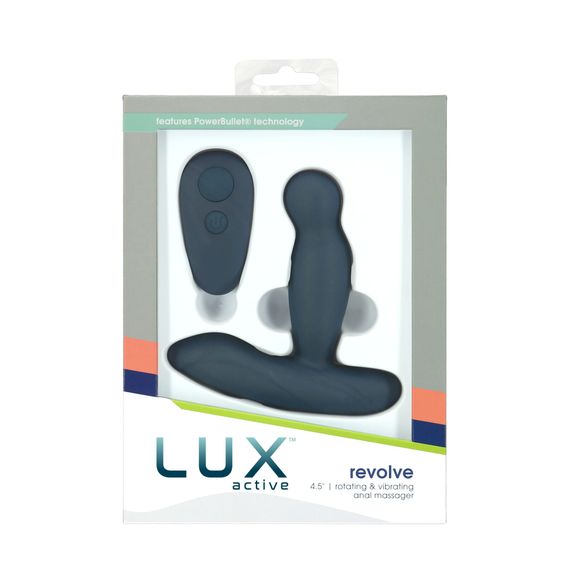 Масажер простати з ротацією та вібрацією Lux Active Revolve, пульт ДК | Зображення 5