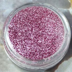 Розовый мелкий песочек для декора ногтей (полная баночка)