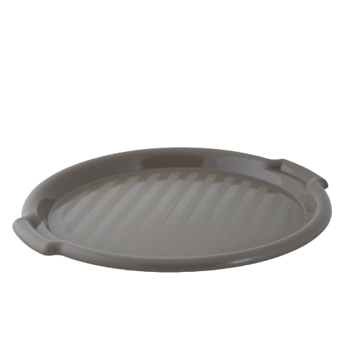 Таця кругла d38,85*2,45см пластик какао 167098 Алеана