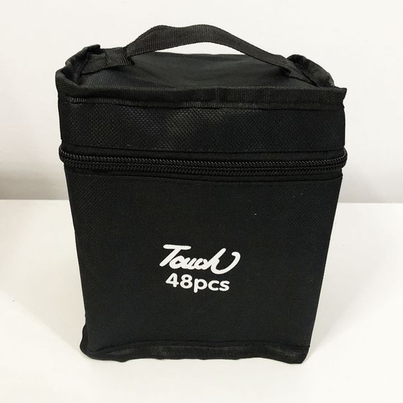 Професійні маркери для творчості Touch 48 шт, Набір двосторонніх маркерів різних кольорів VI-88 | Зображення 2