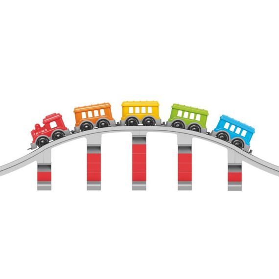 Детский набор конструктора "Железная дорога" 1300TXK 59 деталей | Зображення 2