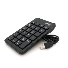 Цифрова клавіатура USB Deyilong DY-900 для ноутбука, довжина кабеля 130см, Black
