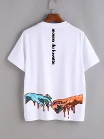 Футболка жіноча з принтом повсякденна L Білий