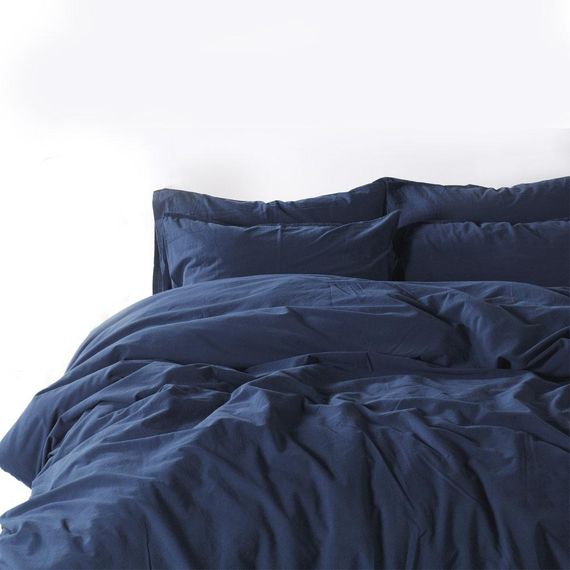 Пододеяльник SoundSleep Stonewash Adriatic dark blue 160х220 см синий (94272291)