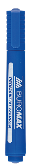 Маркер водостійкий BUROMAX BM.8700-02 JOBMAX 2-4 мм синій (5938) | Зображення 1