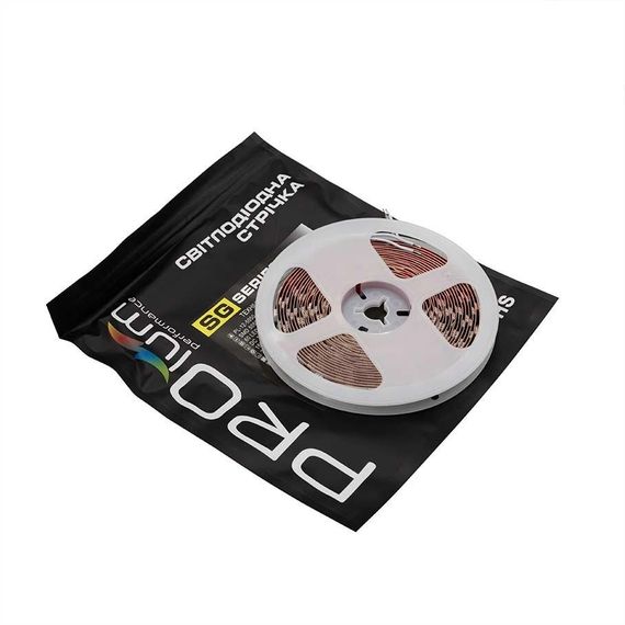Світлодіодна LED стрічка PROLUM™ 12V 5050\60 IP20 Series "SG" Білий (5500-6000К) | Зображення 2