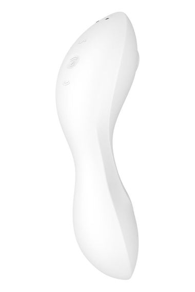 Вакуумний смарт-стимулятор із вібрацією Satisfyer Curvy Trinity 5+, Білий | Зображення 5
