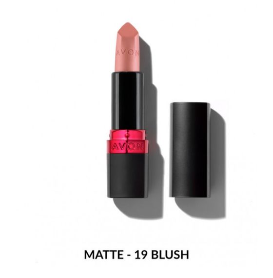 Зволожувальна матова губна помада Avon "Ультра" 19 Полунична глазур  (19 Blush) 3,6г