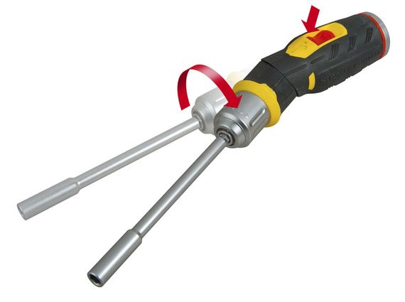 Отвертка Stanley + 12 бит FATMAX с пистолетной рукояткой реверсивная (FMHT0-62691) | Зображення 6