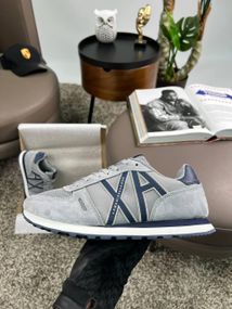 Чоловічі кросівки Exchange AX Grey Black замша , текстиль , В'єтнам