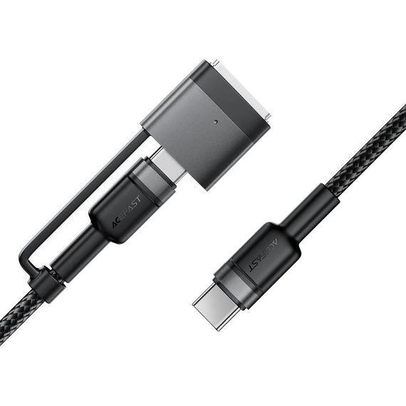 Дата кабель Acefast C22-05 2in1 Type-C to Type-C 240W/MAG3 140W (1.2m) Black | Зображення 2