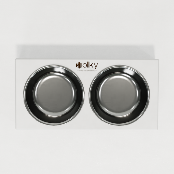 Миски на подставке для маленьких собак и котов Hollky Base XS (2 × 0,25 л) BXS-28145-WHWH | Зображення 9