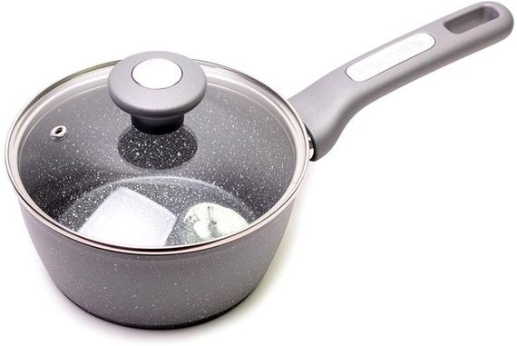 Ківш Kamille Grey Gotland Ø18см зі скляною кришкою