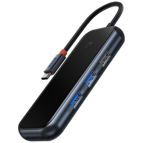 Переходник Baseus Hub AcmeJoy 7-Port Type-C (HDMI*1+USB3.0*2+USB2.0*1+Type-C PD&Data*1+SD/TF) (WKJZ) Dark Gray | Зображення 1
