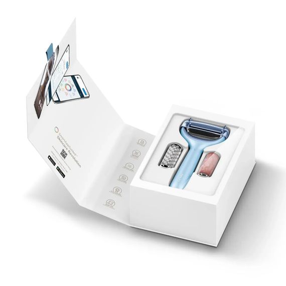 Ролик для голкової мезотерапії обличчя та тіла GESKE MicroNeedle Face&Body Roller 9в1 turquoise, Блакитний | Зображення 8