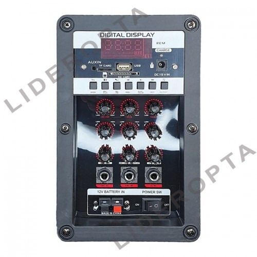 Портативна колонка з підтримкою Bluetooth 5.0 та двома мікрофонами BIG LT-912 Black (47253-912_4103) | Зображення 3