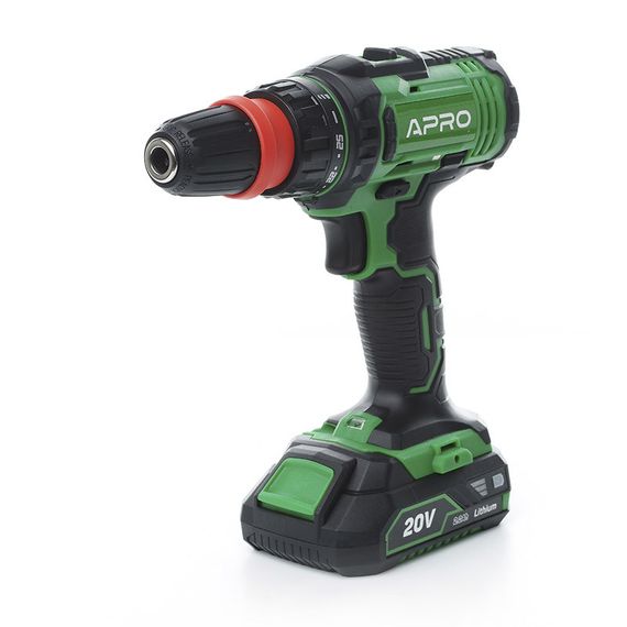 Дриль-шурупокрут, швидкознімання APRO 20 В, 2 А, 20DC, 2 АКБ, ЗП, кейс 8950311