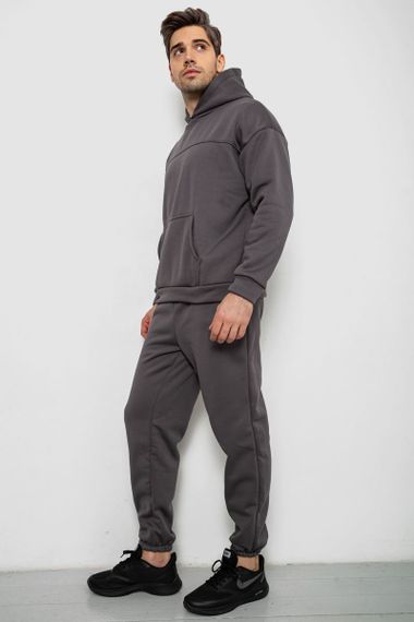 Спортивный костюм мужской на флисе, цвет серый, 238R029 | Зображення 2