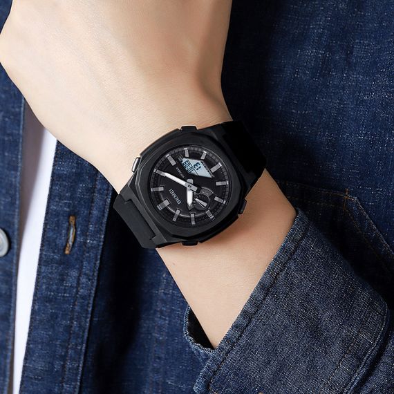 Чоловічий годинник Skmei 2091BKGYWT Black-Grey White | Зображення 2