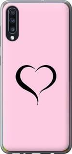 Чехол на Samsung Galaxy A70 2019 A705F Сердце 1 из пластика FCh_083351