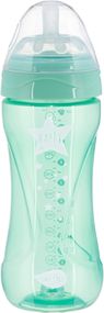 Детская Антиколиковая бутылочка Nuvita NV6052 Mimic Cool 330мл зеленая (NV6052GREEN)