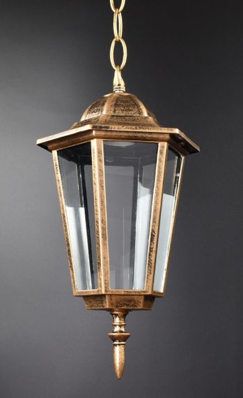 Ліхтар вуличний підвісний 25517 Золото 35-85х15х20 см. | Зображення 1