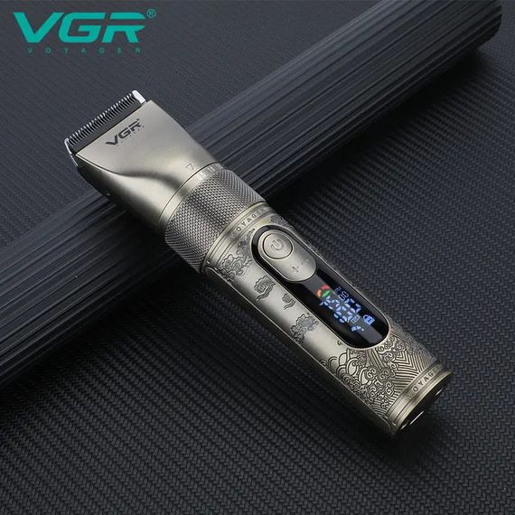 Аккумуляторная машинка для стрижки VGR V-659, Машинка для стрижки волос домашняя подстригательная | Зображення 4
