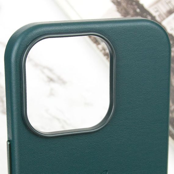 Шкіряний чохол Leather Case (AAA) with MagSafe and Animation для Apple iPhone 14 Pro (6.1") | Зображення 7