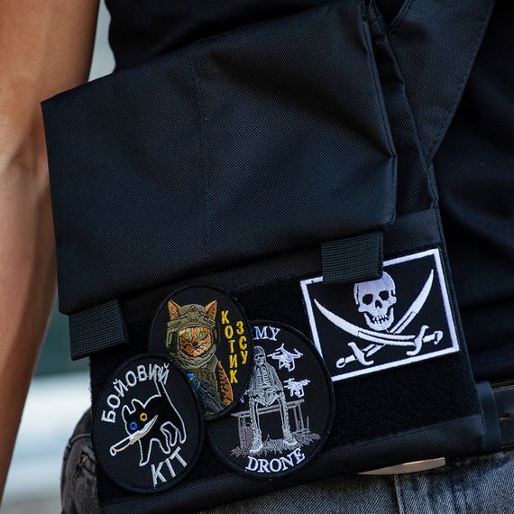 Сумка месенджер З КОБУРОЮ. Тактична сумка з тканини, 3 кишені, патч-панель, Cordura | Зображення 6