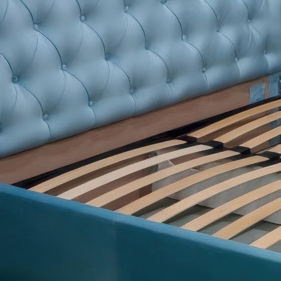 Двоспальне ліжко з м`яким узголів`ям LION Аврора Лілі 37 140х200 см (LION-041677) | Зображення 2