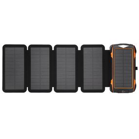 УМБ PowerBank із сонячною панеллю, повербанк КВАНТ WSC26/4 30000mAh + 4 panels