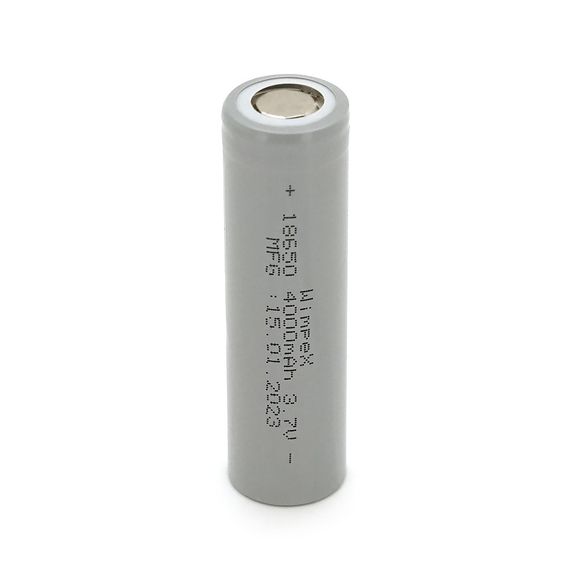 Акумулятор WMP-4000 18650 Li-Ion Flat Top, 2400mAh, 3.7V, Gray