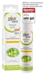 Лубрикант на водній основі pjur MED Repair glide 100 мл з регенерувальним гіалуроном для сухої шкіри Sex Aura