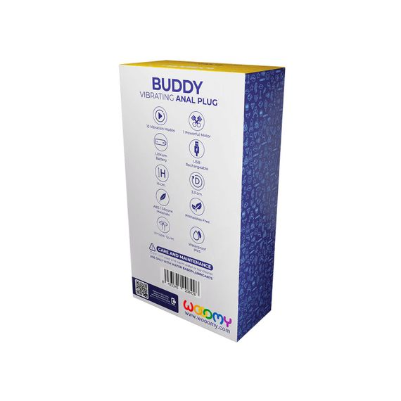 Анальний вібростимулятор Wooomy Buddy, темно-зелений, гнучкий, 10 режимів вібрації, знімна віброкуля | Зображення 5