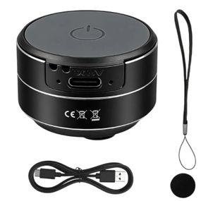 Вібраційна Bluetooth-колонка Hombasing 3 Вт з магнітом і присоскою • Бездротова міні-колонка Hombasing Bluetooth 5.3 з акумулятором і заряджанням Type-C