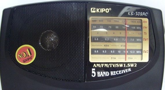 Портативний радіоприймач на батарейках KIPO KB-308AC NAS радио радиоприемник | Зображення 3