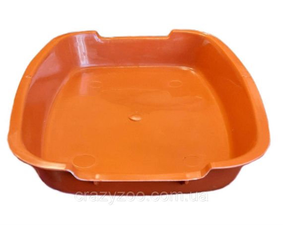 Туалет для котів оранжевий 37x27x6 см 6430 | Зображення 1