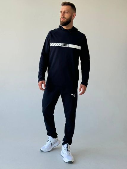Костюм з худі Puma темно-синій | Зображення 1