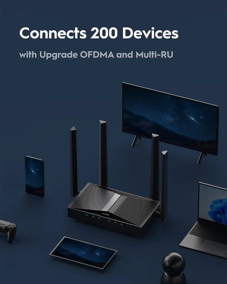 Маршрутизатор Cudy WR3600E, BE3600 Gigabit Wi-Fi 7 Router | Зображення 2